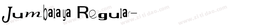 Jumbalaya Regular字体转换